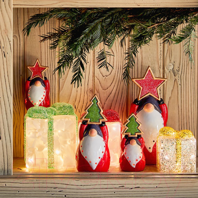 Изображение товара Световая фигурка Andrea Fontebasso Christmas Babbo. Санта со звездой / CM1BN662840