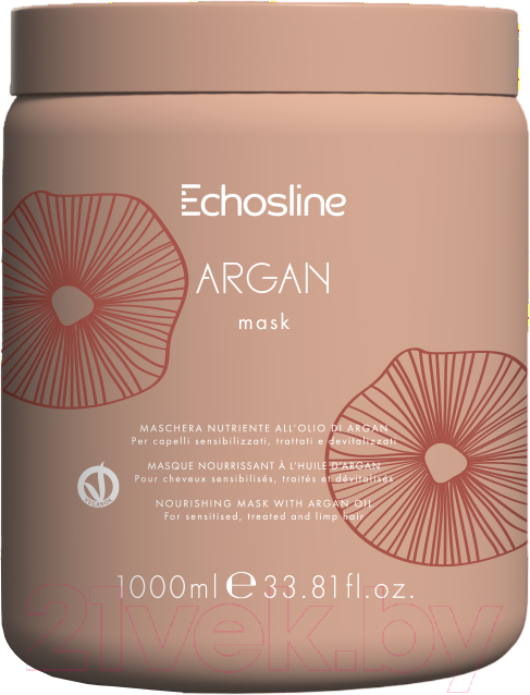 Маска для волос Echos Line Argan Питательная для поврежденных ослабленных волос