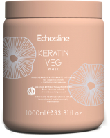 Маска для волос Echos Line Keratin Veg Восстанавливающая для окрашенных волос (1л) - 