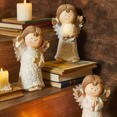 Изображение товара Световая фигурка Andrea Fontebasso Christmas Lux. Ангел со звездой / CM9ANN89709