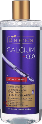 Мицеллярная вода Bielenda Calcium + Q10 Концентрированная увлажняющая против морщин (500мл)