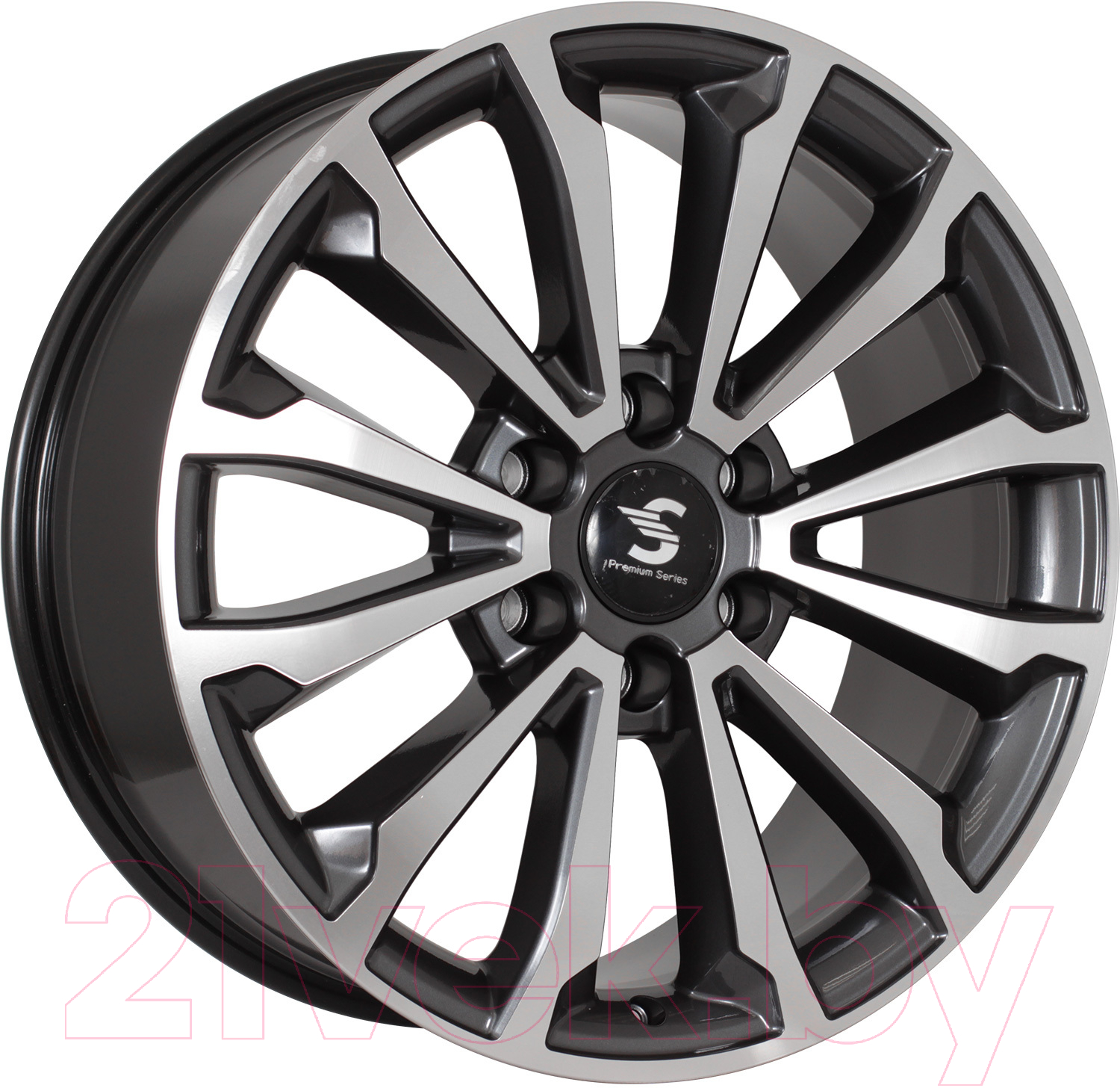 Литой диск SKAD Premium КР006 Tank 500 20x8.5" 6x139.7мм DIA 100.1мм ET 33мм (Diamond Black Gris)