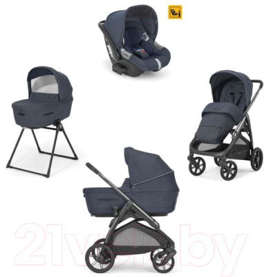 Детская универсальная коляска Inglesina Aptica New I-Size 3 в 1 / KA61Q0RSB (Resort Blue)