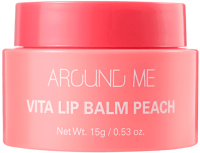 Бальзам для губ Welcos Around Me Vita Lip Balm Peach (15г) - 