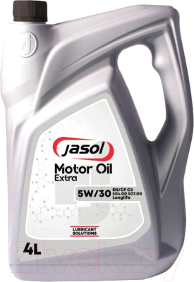 Моторное масло Jasol Extra Motor Oil LongLife C3 504/507 5W30 / C3LL5074 (4л)