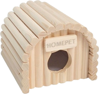 Домик для клетки Homepet Ракушка. Деревянный / 78045 - 