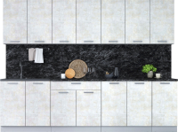 Кухонный гарнитур Интерлиния Мила Лайт 2.8 (бетон лайт/бетон лайт/кастилло темный) - 