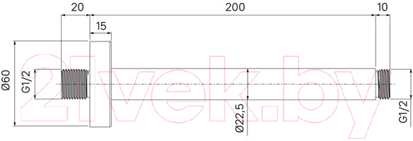 Душевой кронштейн IDDIS Optima Home OPH20BRi61