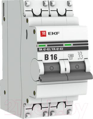 Выключатель автоматический EKF PROxima ВА 47-63 / mcb4763-2-16B-pro