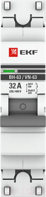 Выключатель нагрузки EKF PROxima ВН-63 1п 32А / SL63-1-32-pro