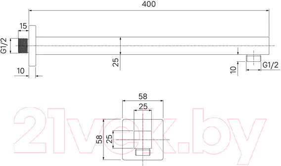 Душевой кронштейн IDDIS Optima Home OPH20BSi61