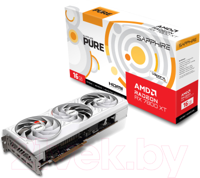 Видеокарта Sapphire Radeon RX 7800 XT Pure RX Gaming OC 16G (11330-03-20G)
