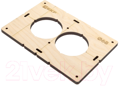 Изображение товара Шаблон разметочный EKF Для подрозетников / sh-d68-2