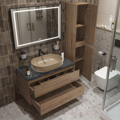 Тумба с умывальником BelBagno Kraft 100 / KRAFT100RT-KEPMNO-1084-H316-SET