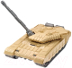Миниатюра изображения товара Танк игрушечный РЫЖИЙ КОТ Бархан / И-7953 