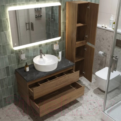 Тумба с умывальником BelBagno Kraft 80 / KRAFT80RT-KEPMNO-1306-SET