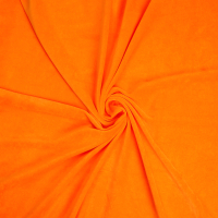 Ткань для творчества Страна Карнавалия Лоскут. Велюр на трикотажной основе / 9949611 (оранжевый) - 