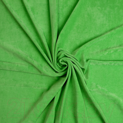 Ткань для творчества Страна Карнавалия Лоскут. Велюр на трикотажной основе / 9949614 (зеленый)