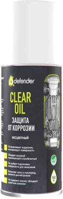 Средство от коррозии Defender Auto Clear Oil в аэрозольной упаковке / 10011 (150мл)