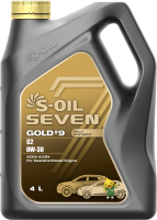Моторное масло S-Oil Seven Gold №9 C2 0W30 / E108629 (4л) - 