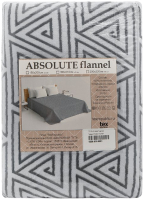 Плед TexRepublic Absolute Flannel Греция треугольная 1.5сп / 93332 (серый) - 