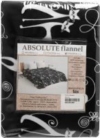Плед TexRepublic Absolute Flannel Мур-мур Евро / 93335 (черный/белый) - 
