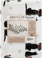 Плед TexRepublic Absolute Flannel Дружба Евро / 93336 (черный/белый) - 