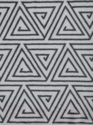 Плед TexRepublic Absolute Flannel Греция треугольная Евро / 93338 (серый)