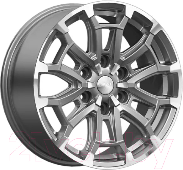 Литой диск SKAD Авилис 18x8" 6x139.7мм DIA 106.1мм ET 25мм Алмаз графит