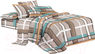 Комплект постельного белья Бояртекс №11362-05 Евро-стандарт (креп-жатка)