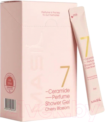 Гель для душа Masil 7 Ceramide Perfume Shower Gel Stick Pouch Аромат цветка вишни (20x8мл)