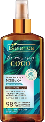 Спрей-автозагар Bielenda Bronzing Coco Для лица и тела 2в1 (150мл)