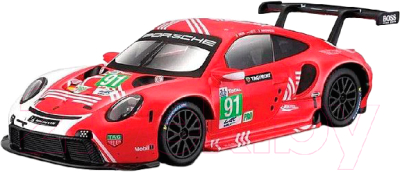 Масштабная модель автомобиля Bburago Porsche 911 RSR LM 2020 / 18-38308 (красный)
