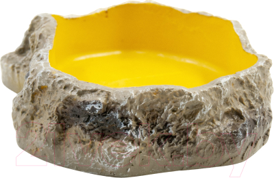 Кормушка для рептилий Mclanzoo Bowls / V-02E (камень/желтый)