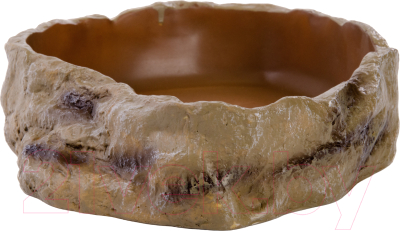 Кормушка для рептилий Mclanzoo Bowls / V-07 (камень/коричневый)
