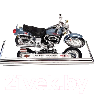 Масштабная модель мотоцикла Maisto Harley Davidson 1977 FXS Low Rider 39360 / 20-18866 (серый)