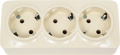 Розетка Tokov Electric Frea TKE-FR-R3Z-C02 (бежевый) - 