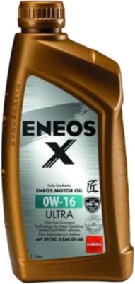 Моторное масло Eneos X 0W16 Ultra / EU0020401N (1л)
