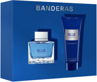 Парфюмерный набор Antonio Banderas Blue Seduction For Men Туалетная вода+Бальзам после бритья (50мл+75мл) - 