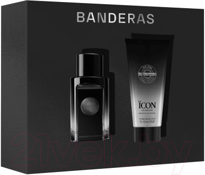 Парфюмерный набор Antonio Banderas The Icon For Men Парфюмерная вода+Бальзам после бритья (50мл+75мл)