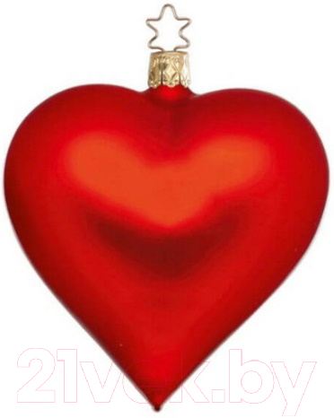 Елочная игрушка Inge's Christmas Traditional Red. Сердце / 12002T041