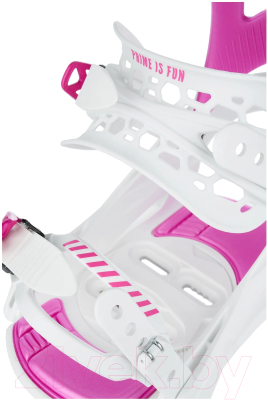 Крепления для сноуборда Prime Snowboards Fun-F1 (L/41-45, белый/розовый)
