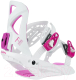 Миниатюра изображения товара Крепления для сноуборда Prime Snowboards Fun-F1 (L/41-45, белый/розовый)
