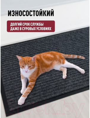 Коврик грязезащитный ComeForte Floor Mat Стандарт 60x90 (серый)