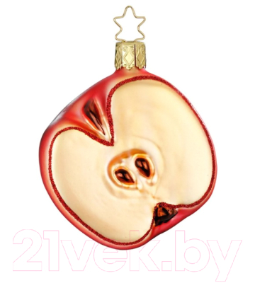 Елочная игрушка Inge's Christmas Fresh From The Market. Половина яблока / 10114S020 (красный)