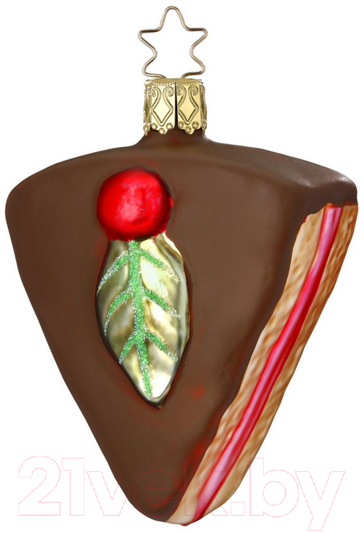 Елочная игрушка Inge's Christmas Coffee Table. Шоколадный торт / 10085S021