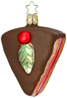 Елочная игрушка Inge's Christmas Coffee Table. Шоколадный торт / 10085S021 - 