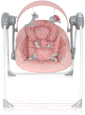 Качели для новорожденных Lorelli Portofino Peach Beige Stars / 10090062396