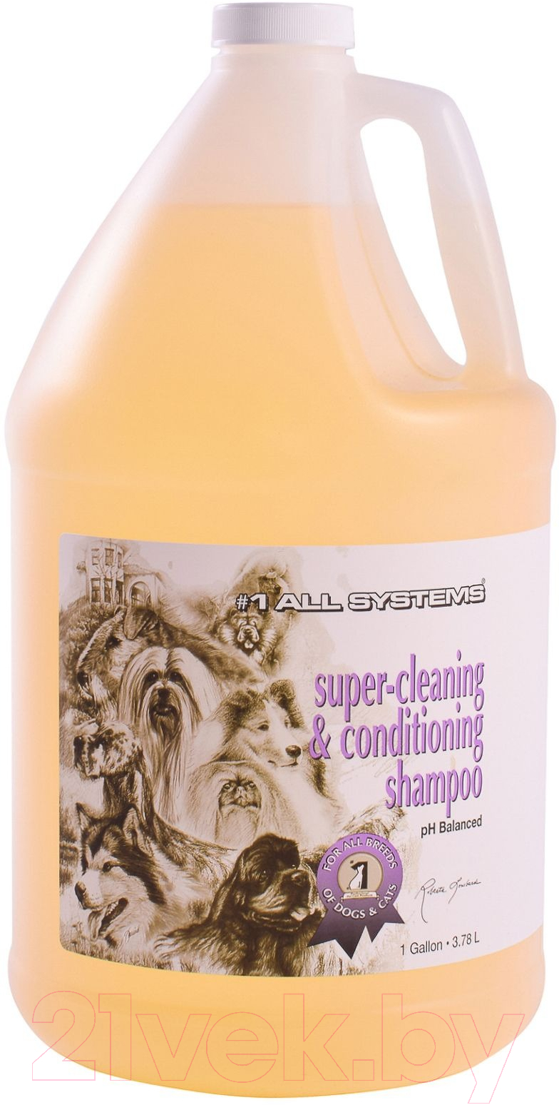 Шампунь для животных 1 All Systems Super-Cleaning&Conditioning суперочищающий