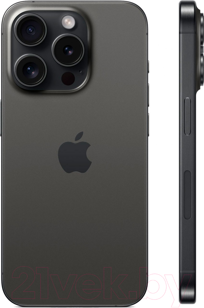 Смартфон Apple iPhone 15 Pro 512GB A3102 / A3101 (черный титан)